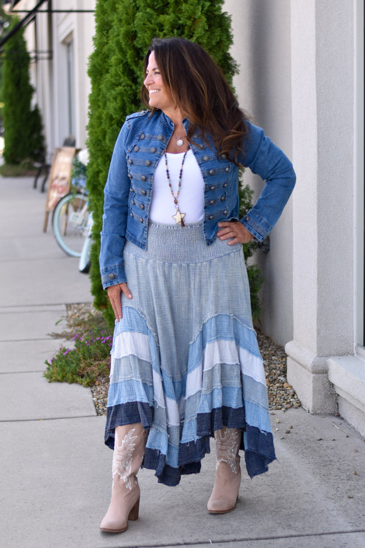 Oli & Hali Oliie Washed Tiered Skirt