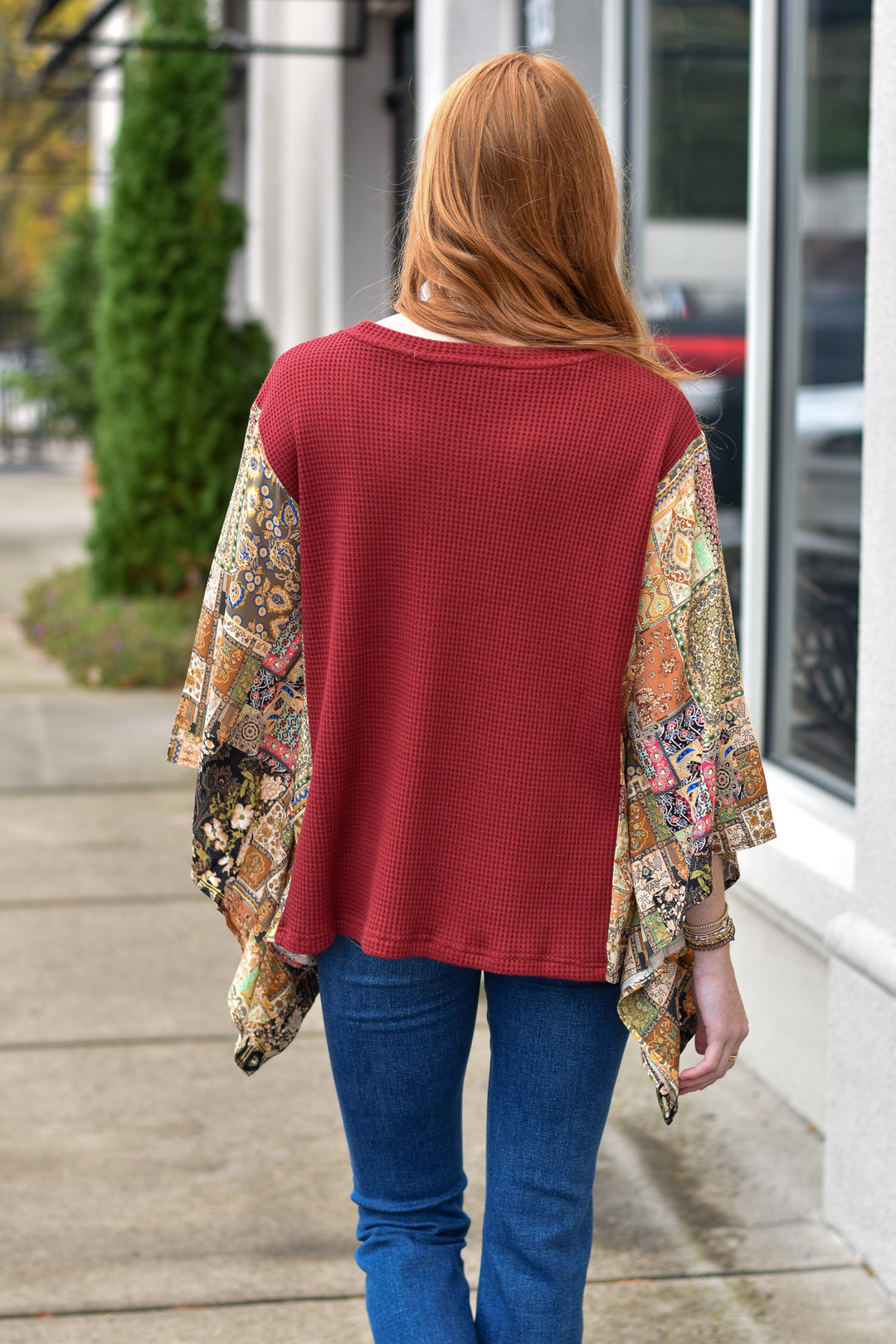 Free Spirit Floral Patchwork Top