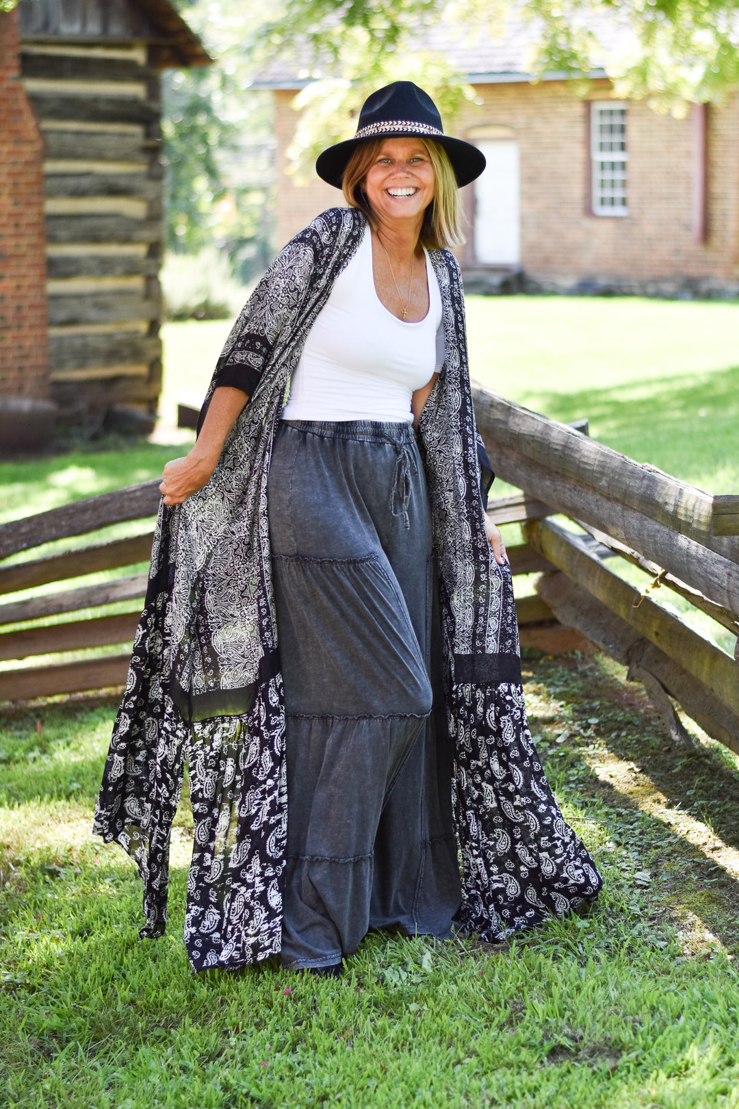 Paisley Free Flow Duster Kimono