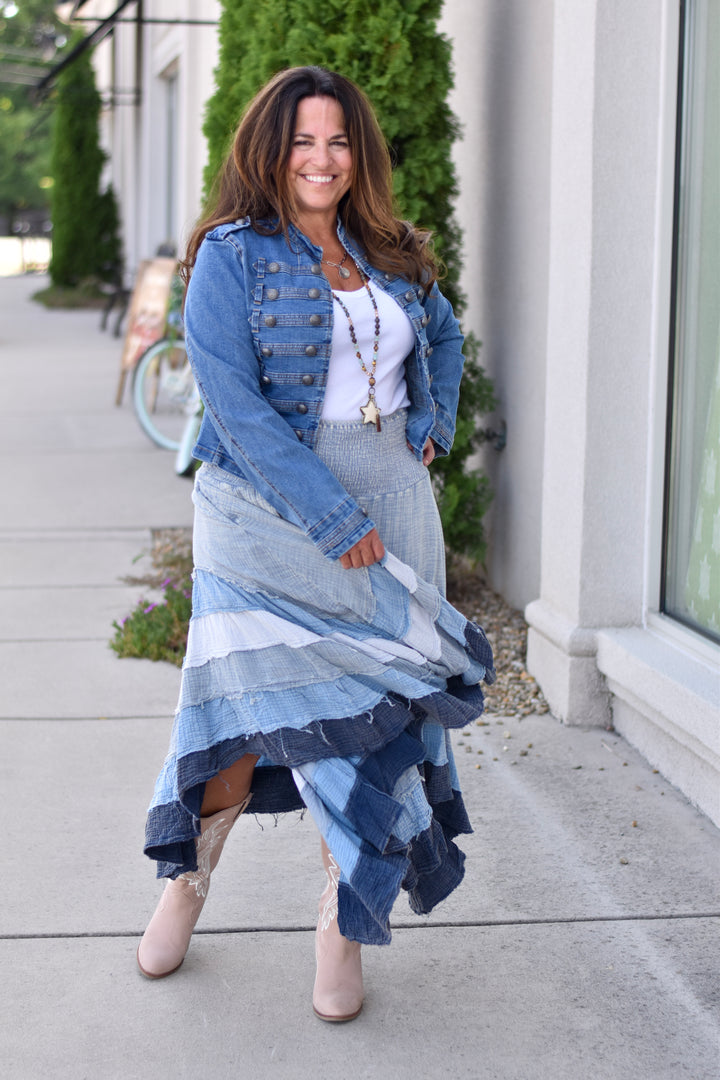 Oli & Hali Oliie Washed Tiered Skirt