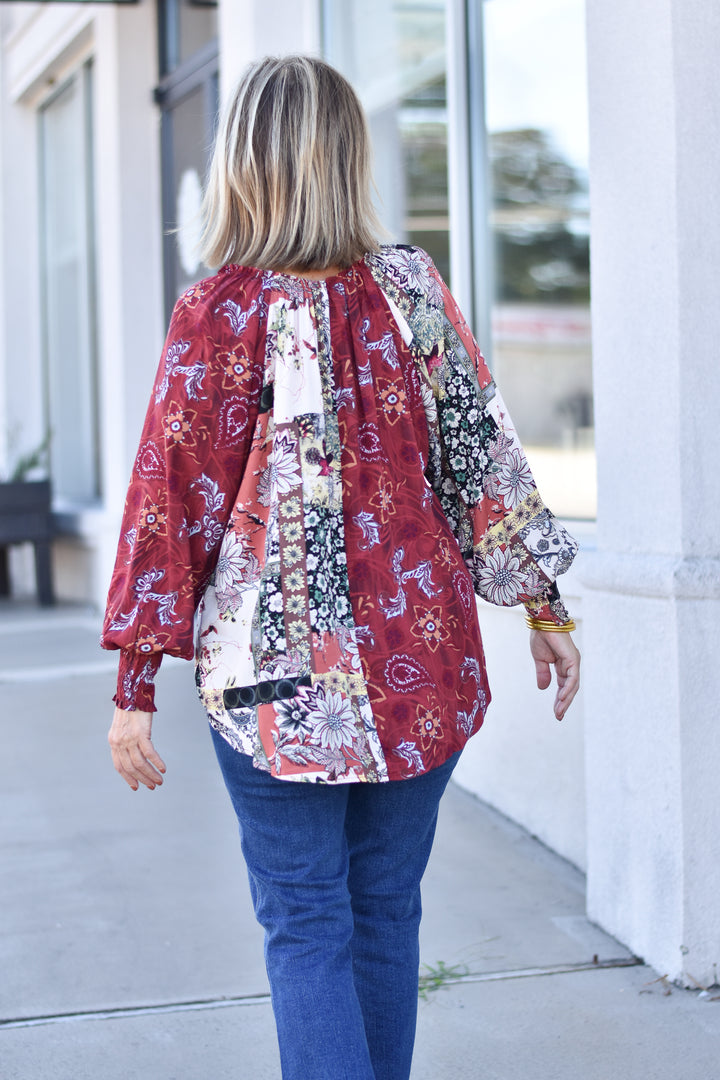 Mixed Floral Top