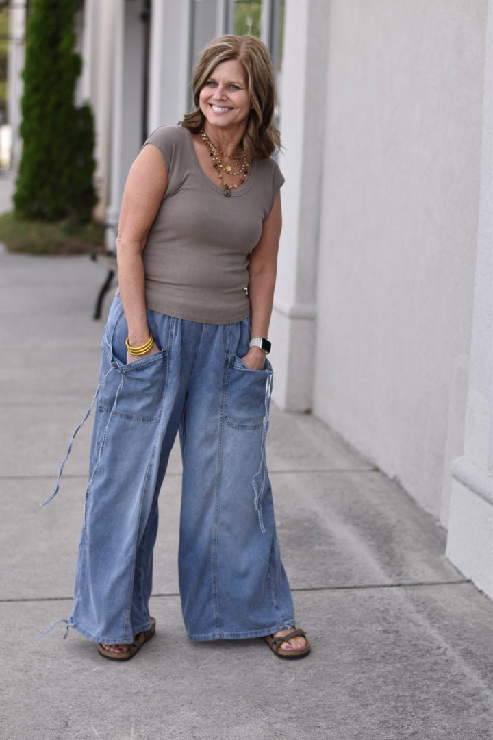 Easel's Horizon Drawstring Jeans