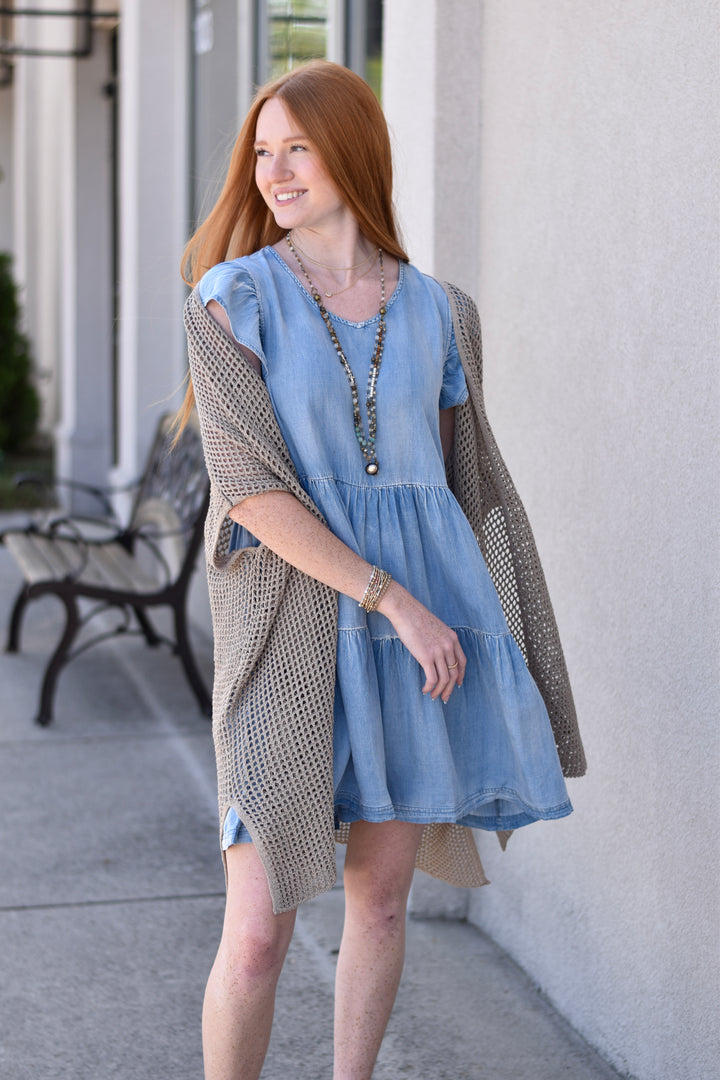 Crochet Dolman Sleeve Cardigan