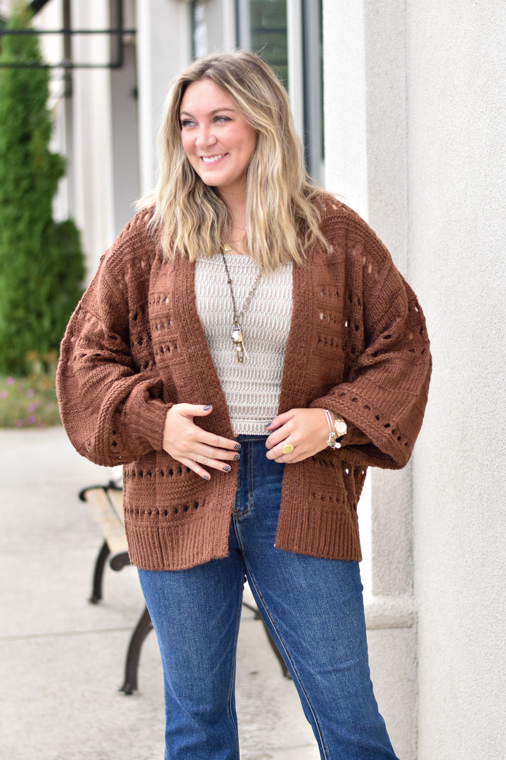 Chestnut Whisper Cardigan