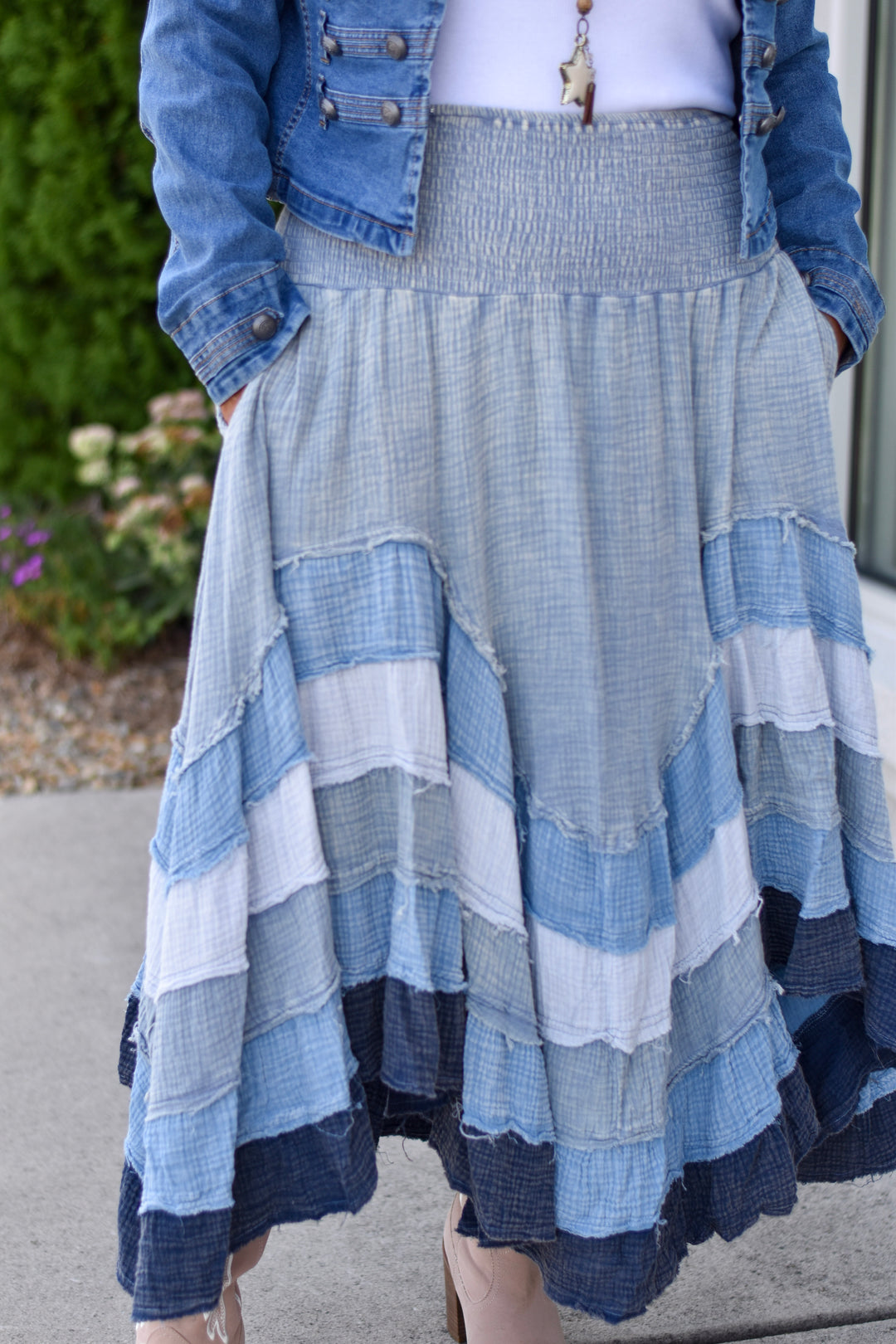 Oli & Hali Oliie Washed Tiered Skirt