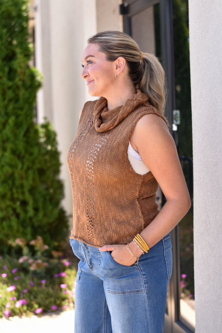 Willow Sleeveless Sweater Top