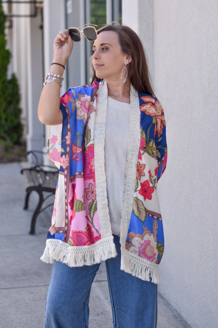 Umgee Wildflower Patchwork Kimono