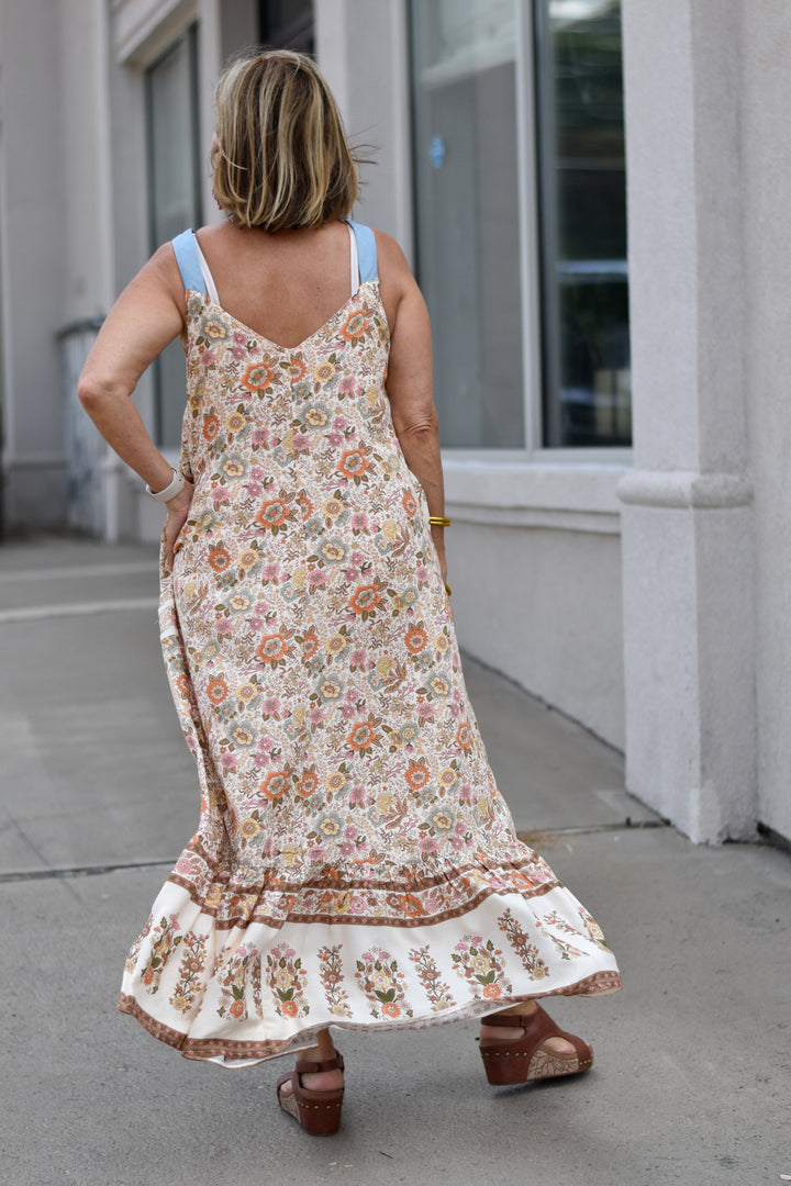 Border Bloom Maxi Dress