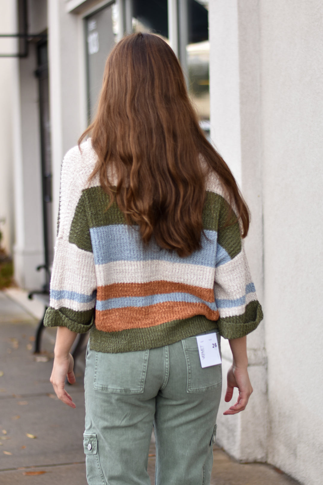 Rhea Patch Stripe Sweater