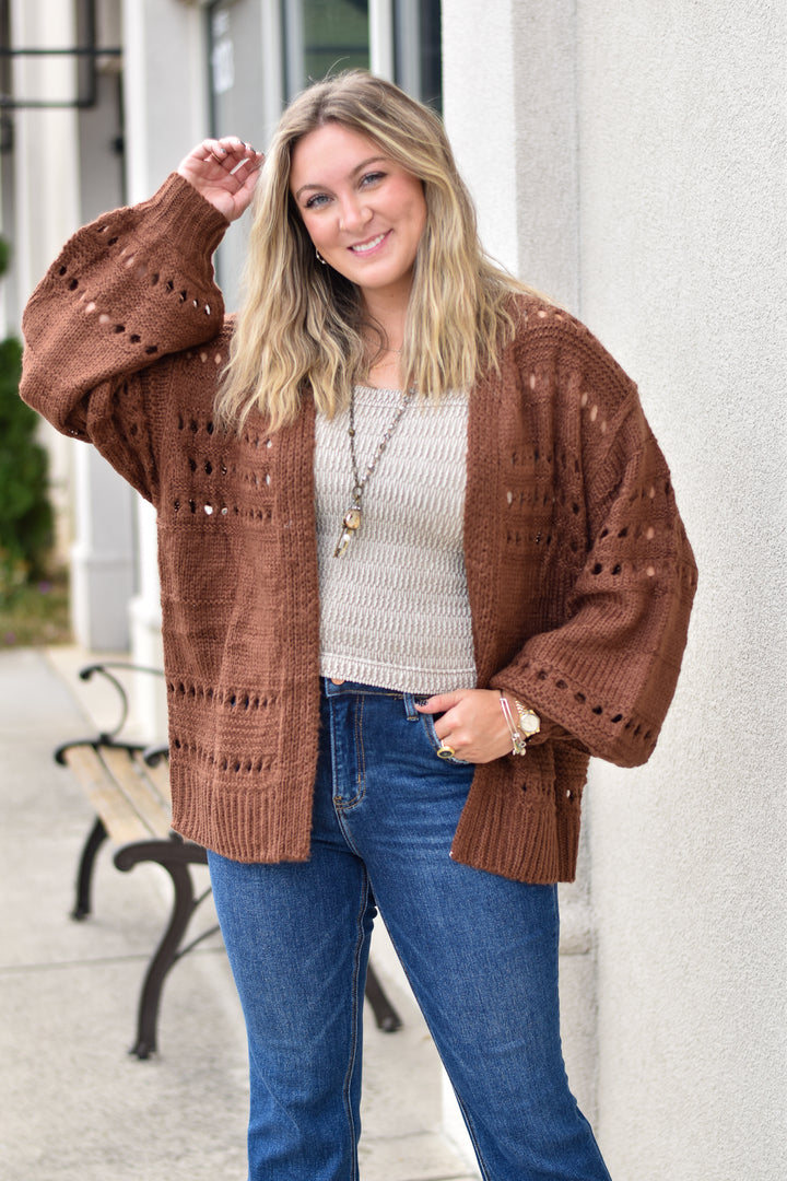 Chestnut Whisper Cardigan