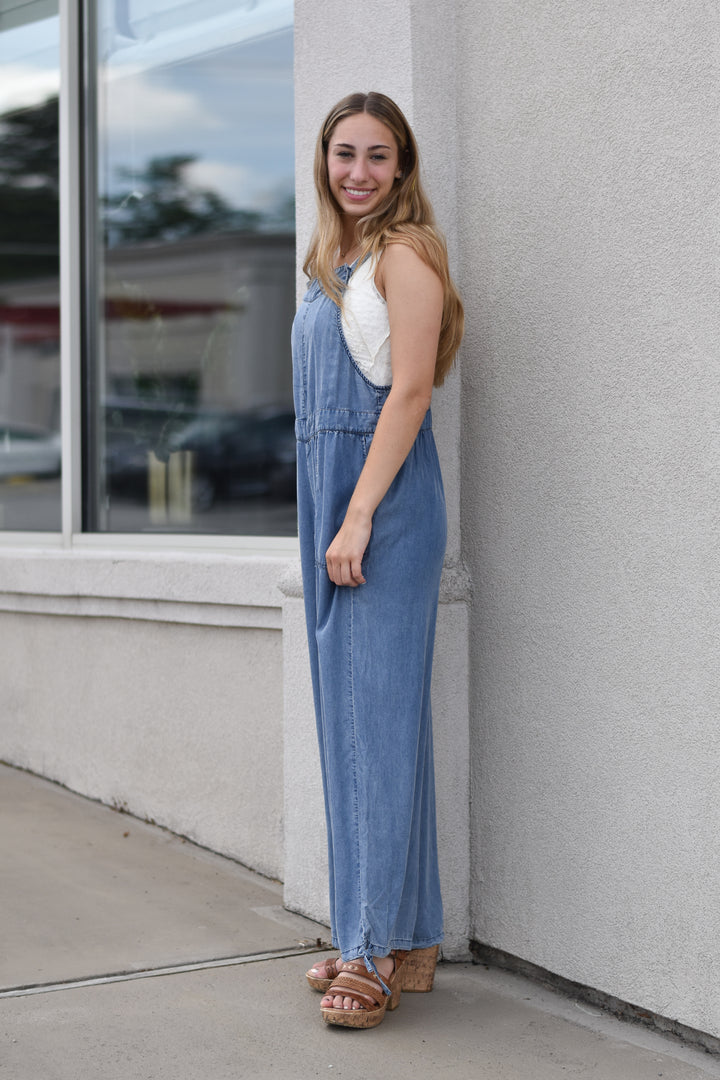 Comfy Day Denim Jumpsuit