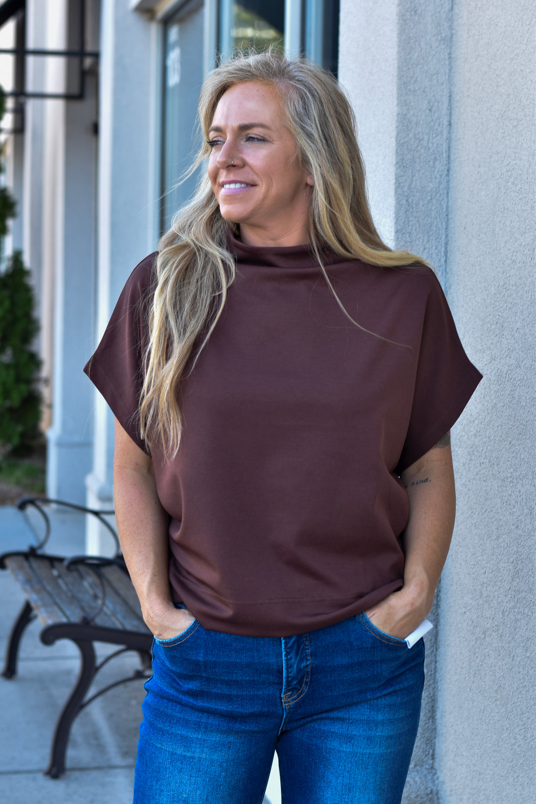Modern Muse Mock Neck Top