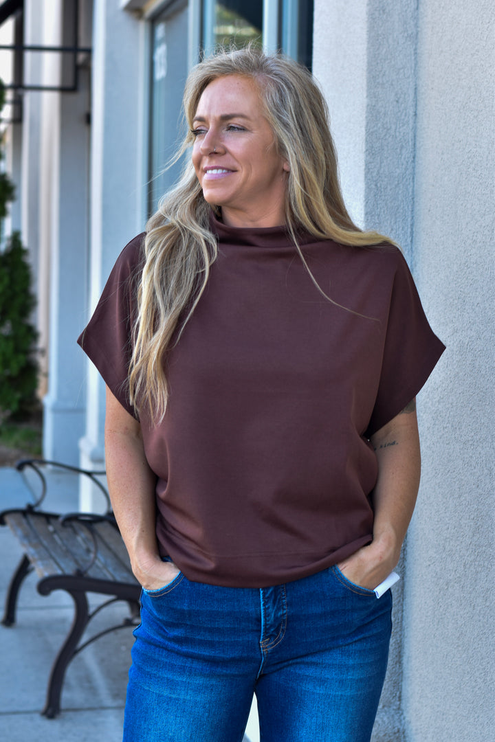 Modern Muse Mock Neck Top