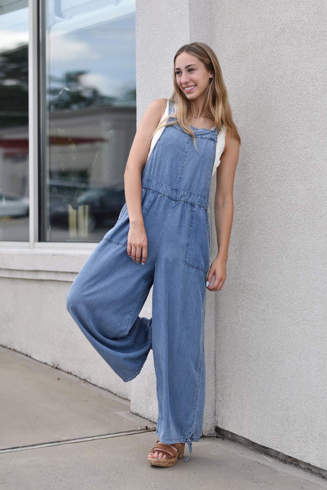 Comfy Day Denim Jumpsuit