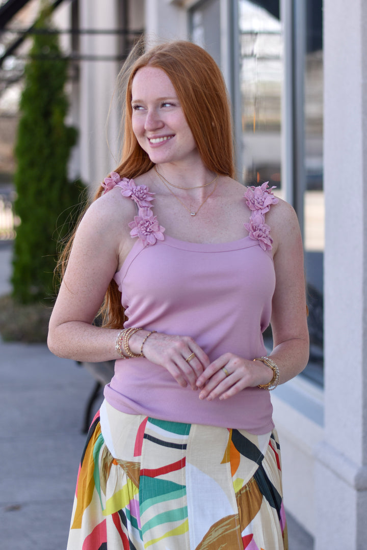 Petal Stretch Tank Top