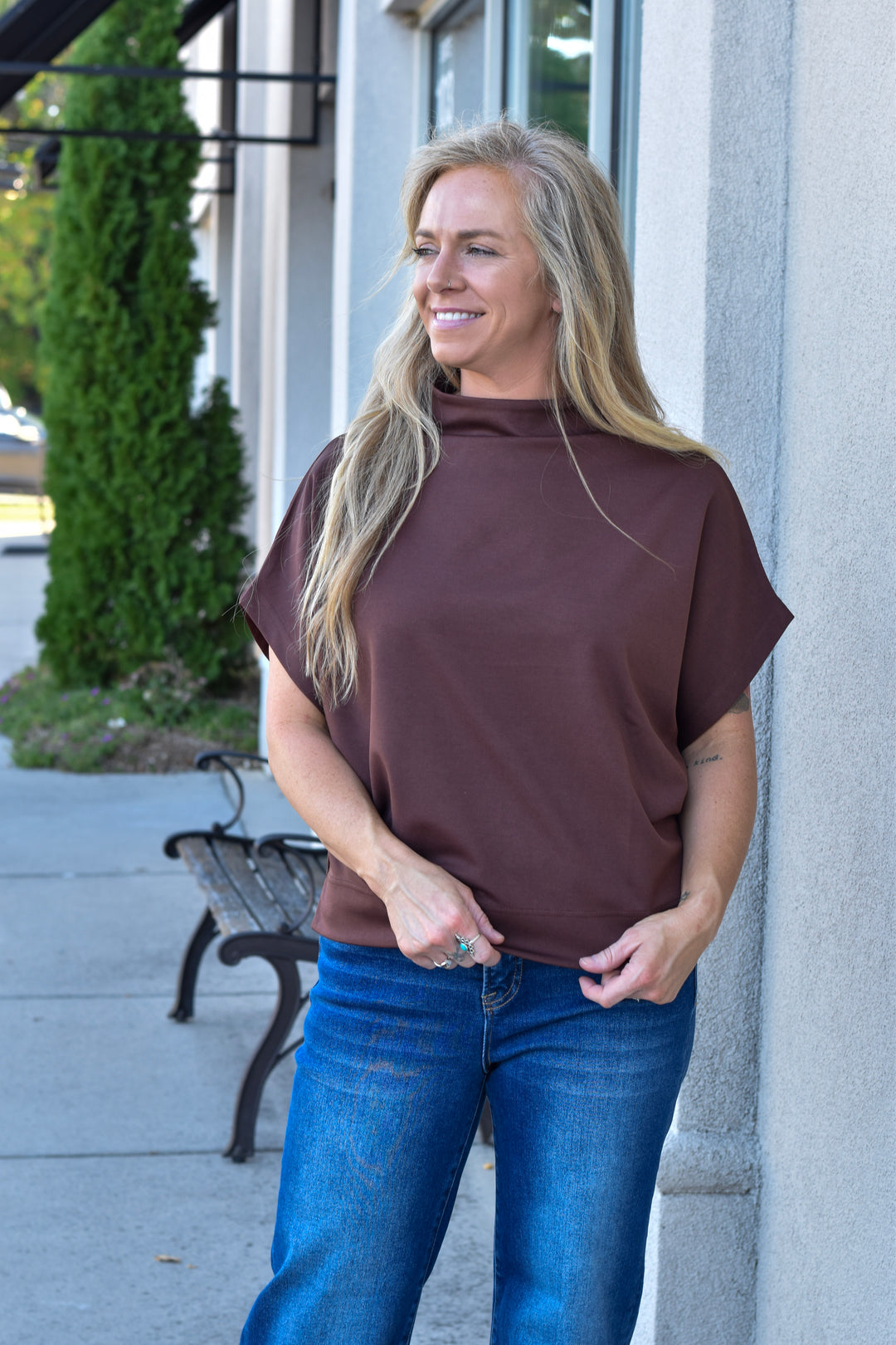 Modern Muse Mock Neck Top