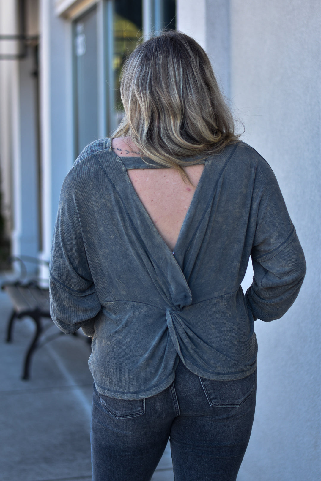 Twisted Charm Rib Top