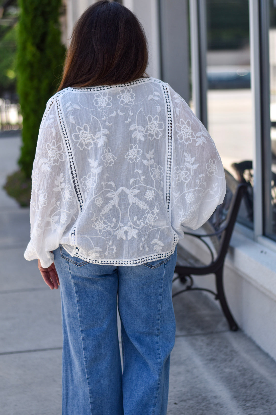 Wildflower Wander Kimono- White
