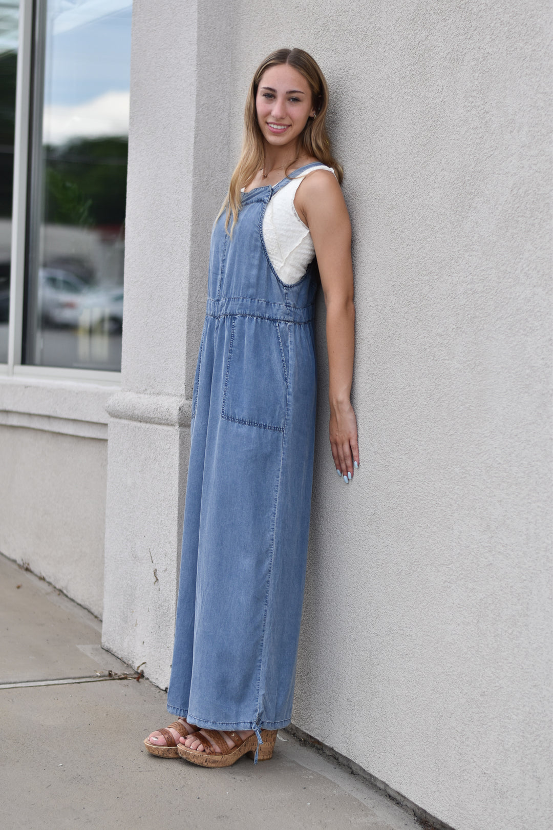 Comfy Day Denim Jumpsuit