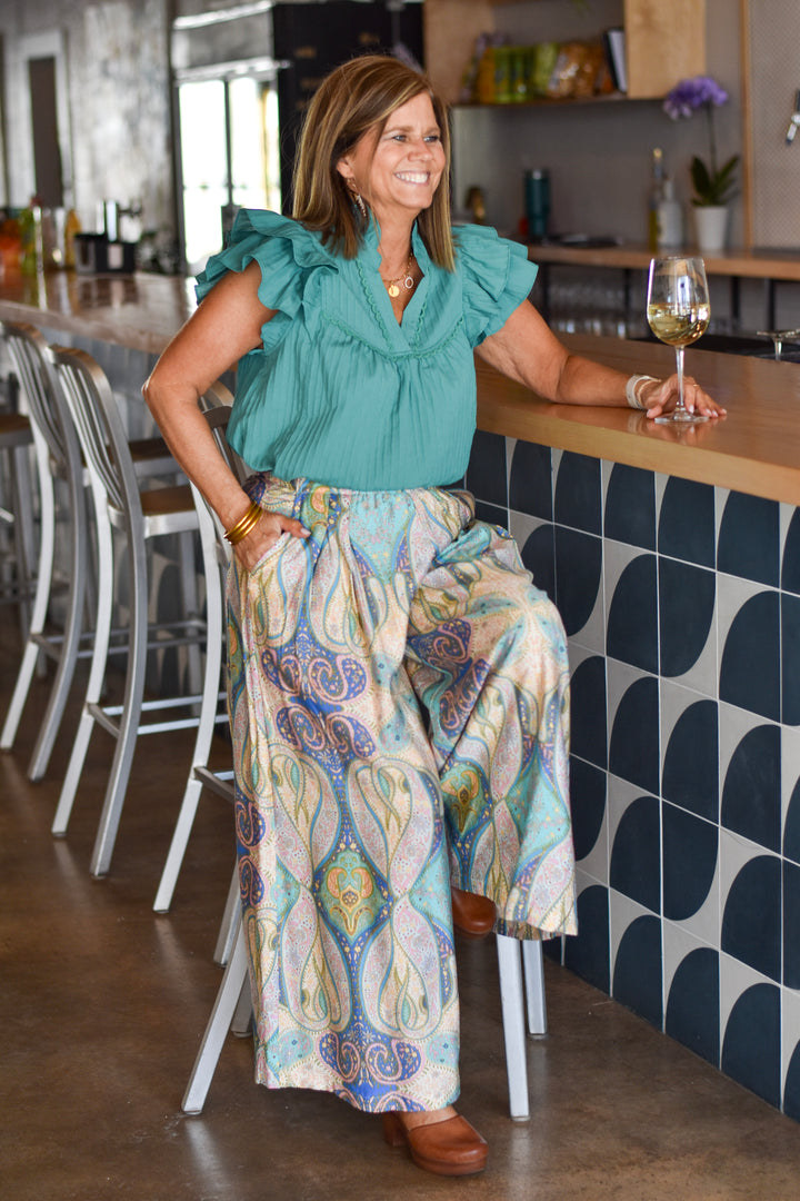Jade & Flutter Top