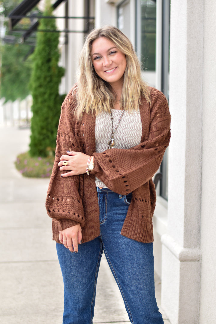 Chestnut Whisper Cardigan