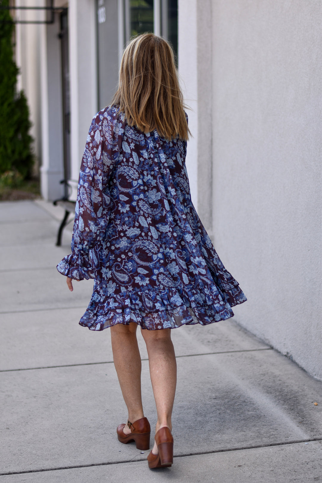 Pinch Paisley Floral Ruffle Dress