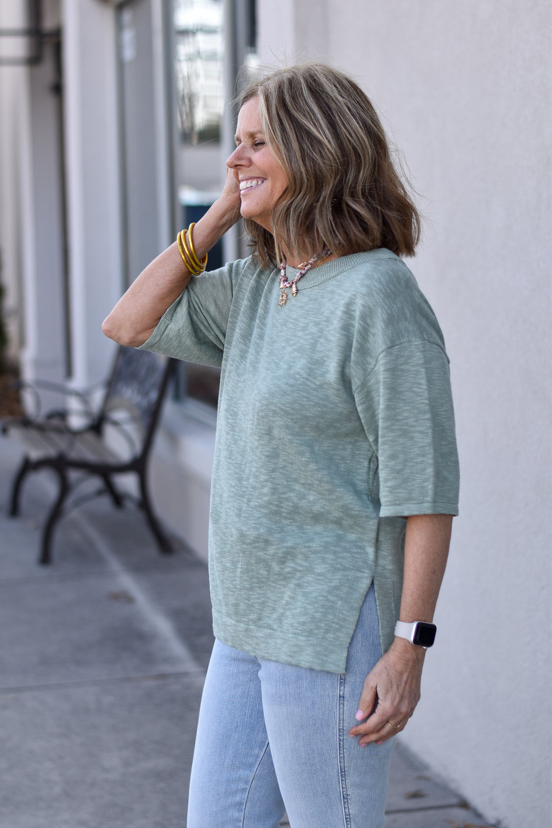 Relaxed Days Slub Sweater Tee