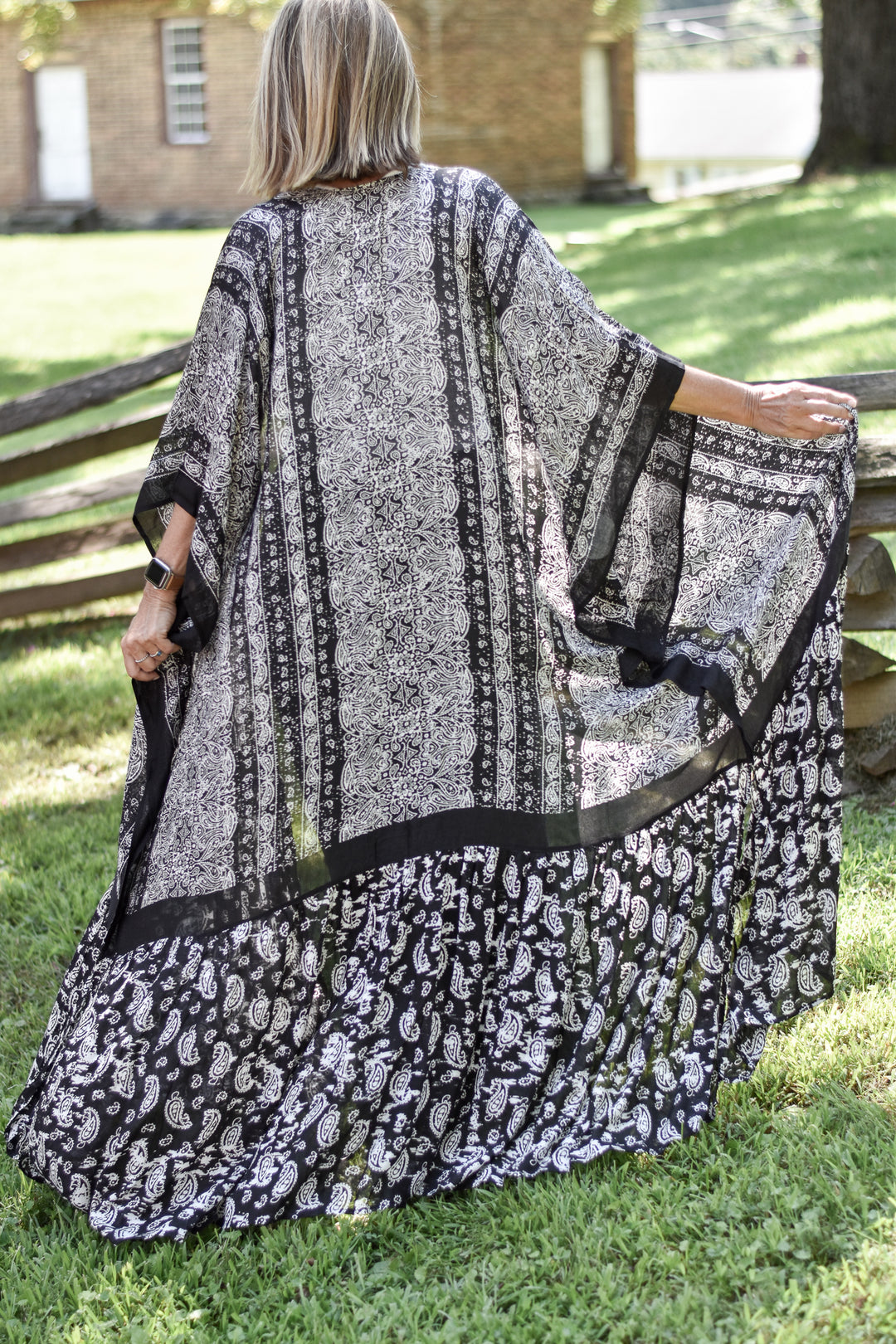 Paisley Free Flow Duster Kimono