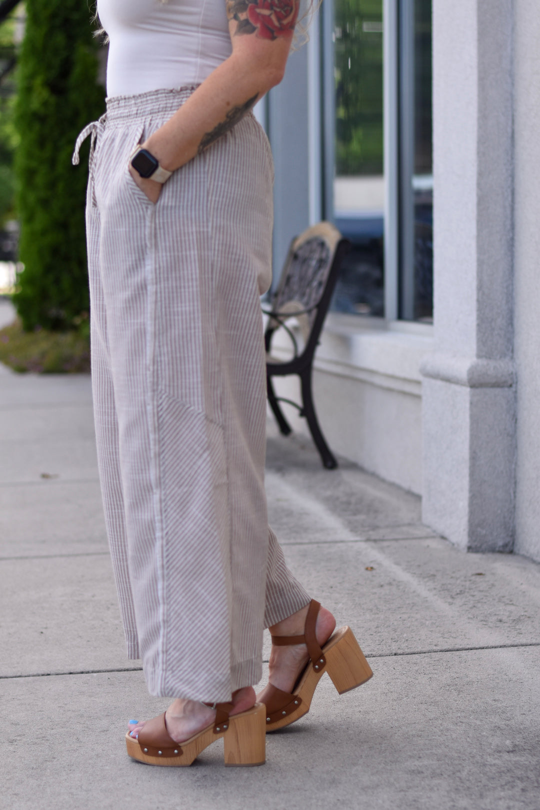 Umgee Sunwashed Linen Pant
