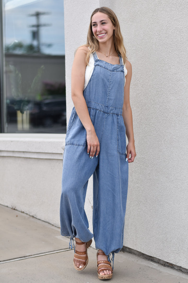 Comfy Day Denim Jumpsuit