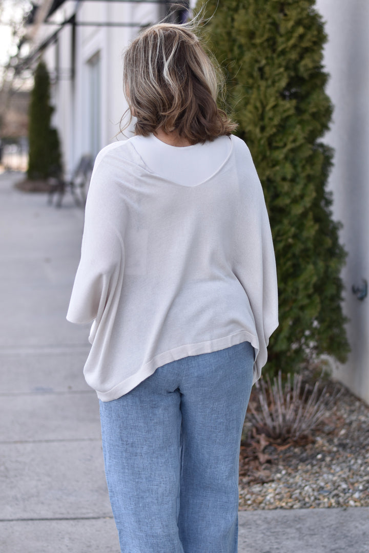 Tempo Paris Knit Poncho Top