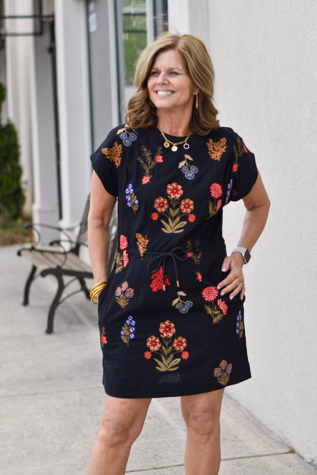 Wildflower Noir Mini Dress