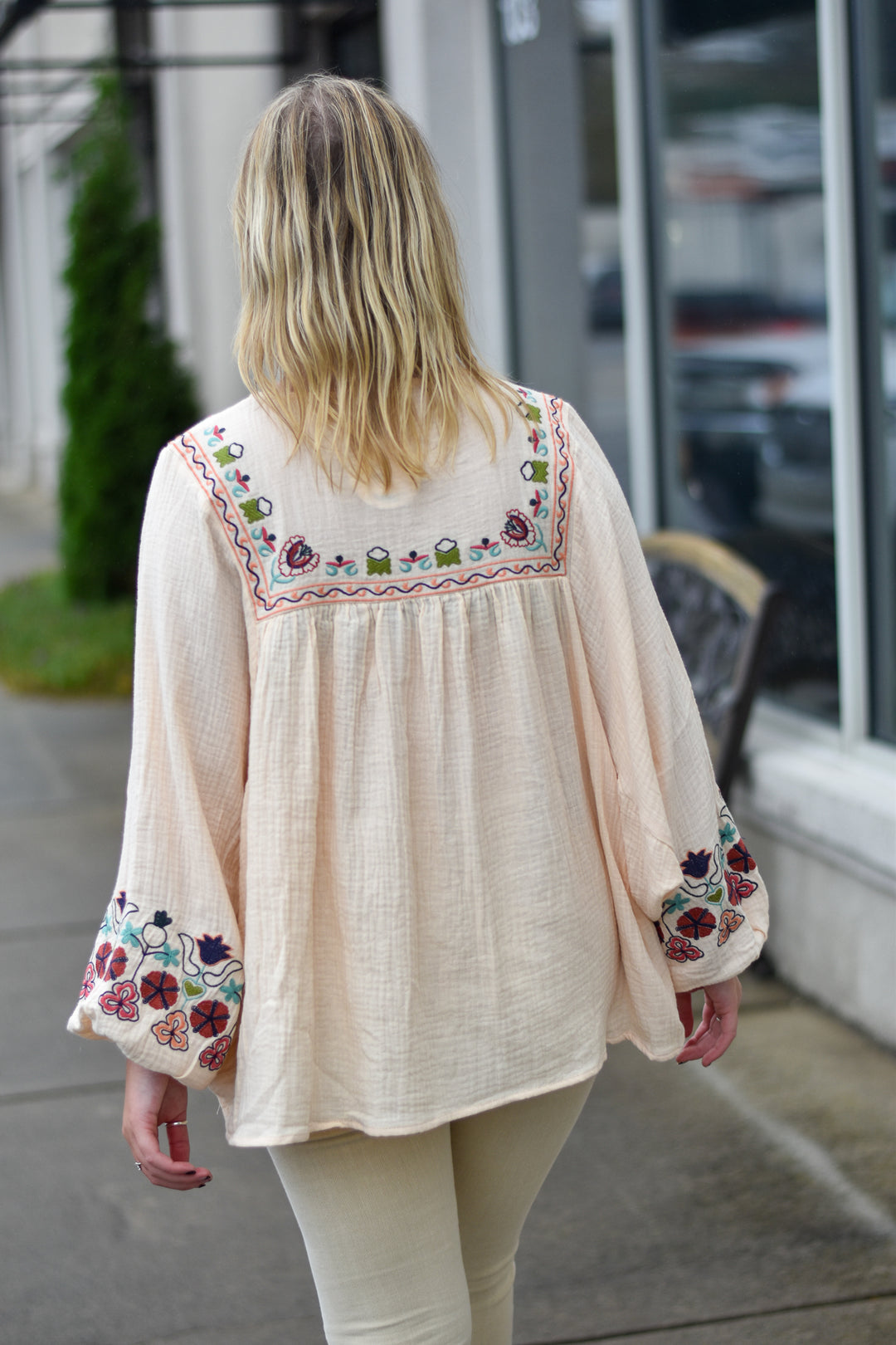 Lea Embroidered Cotton Tunic