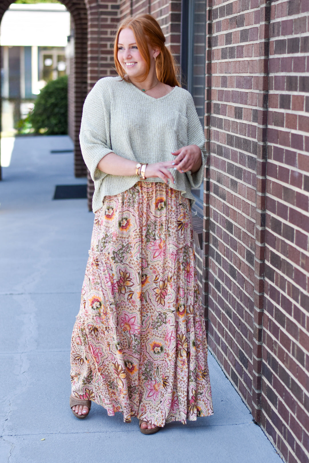 Boho Mosaic Tiered Wide Leg Pants