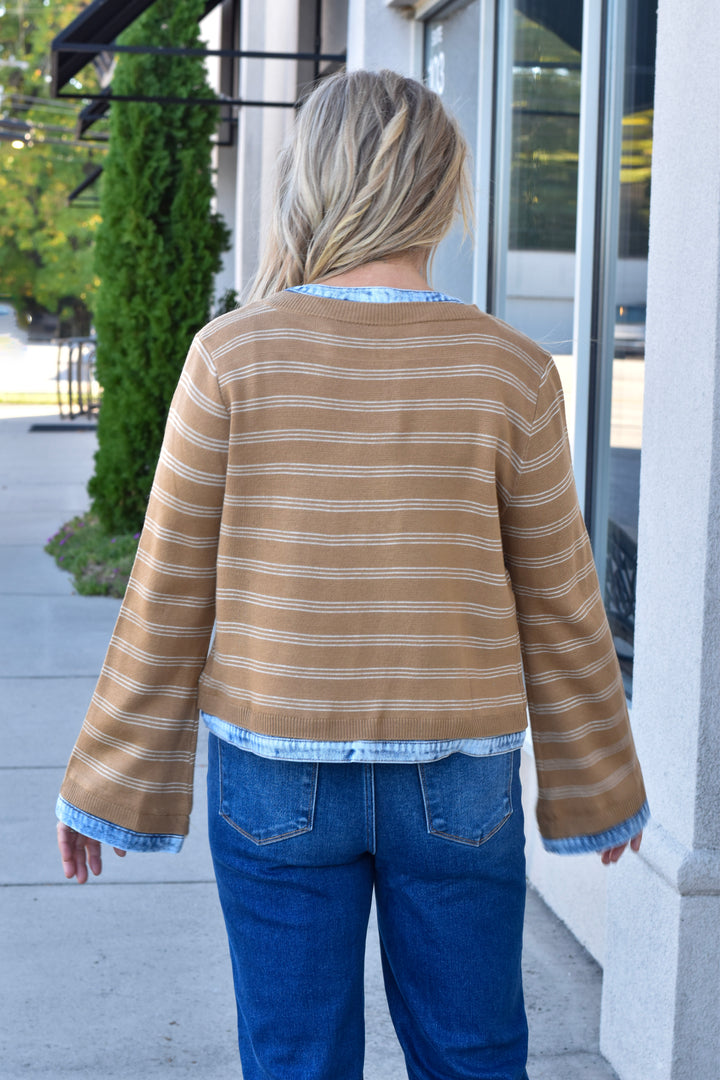 Stripes & Denim Jacket