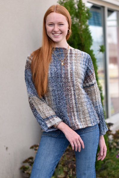 Washed Waffle Knit Top