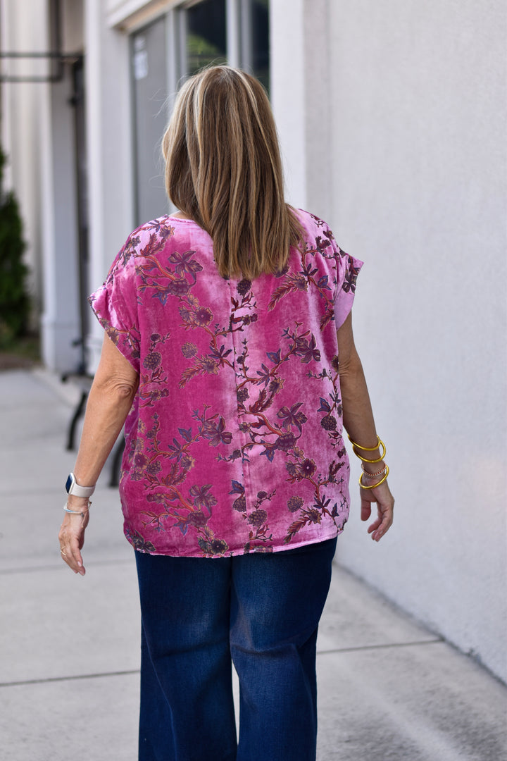 Umgee Velvet Daydream Top