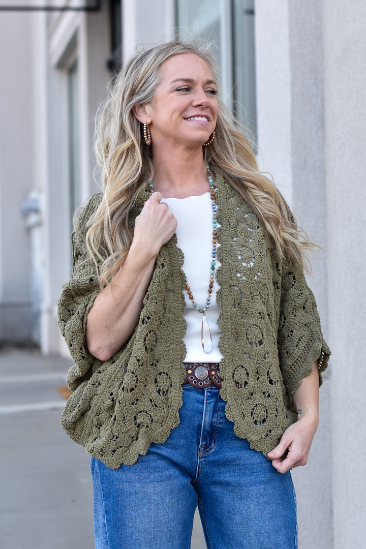 Blooming Crochet Cardigan