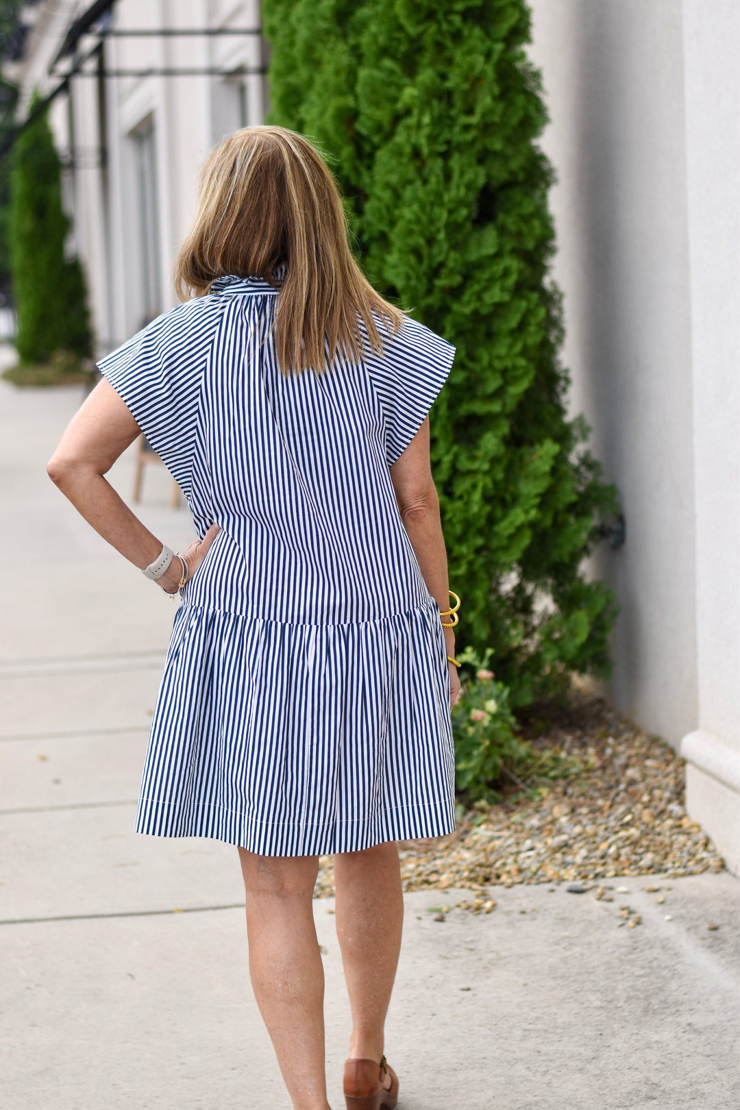 Pinch Stripe Dress