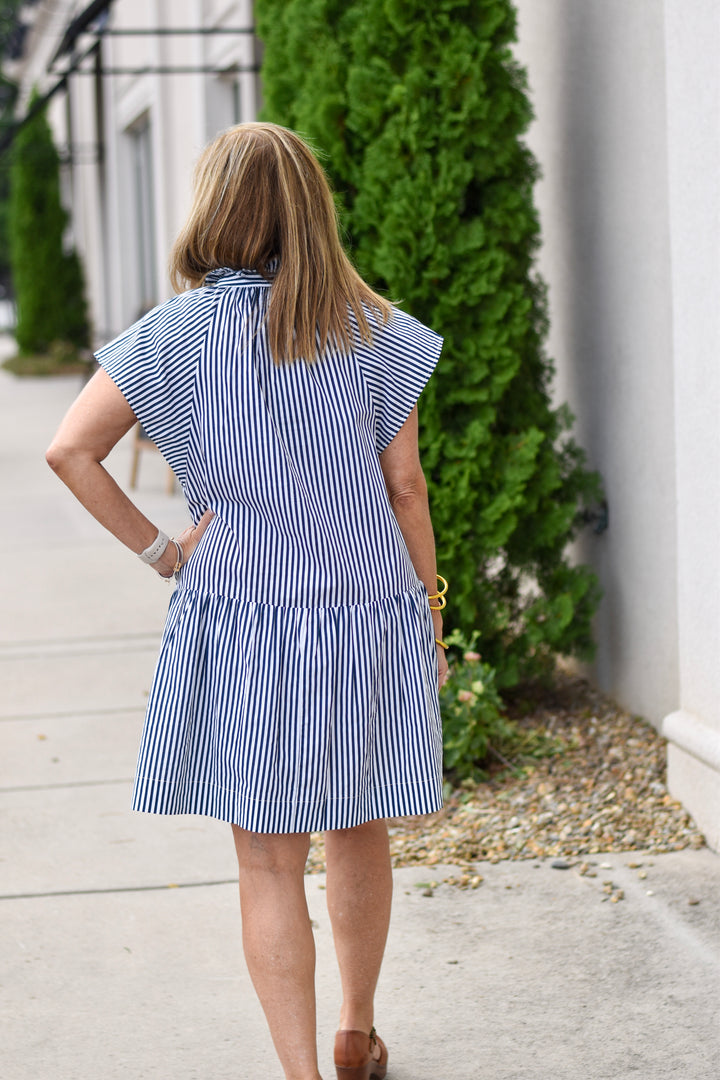 Pinch Stripe Dress