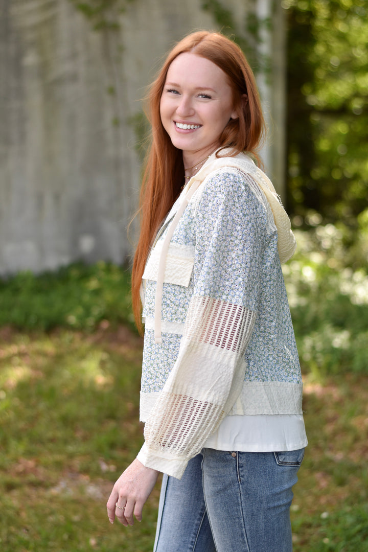 Pol Floral Zip Jacket