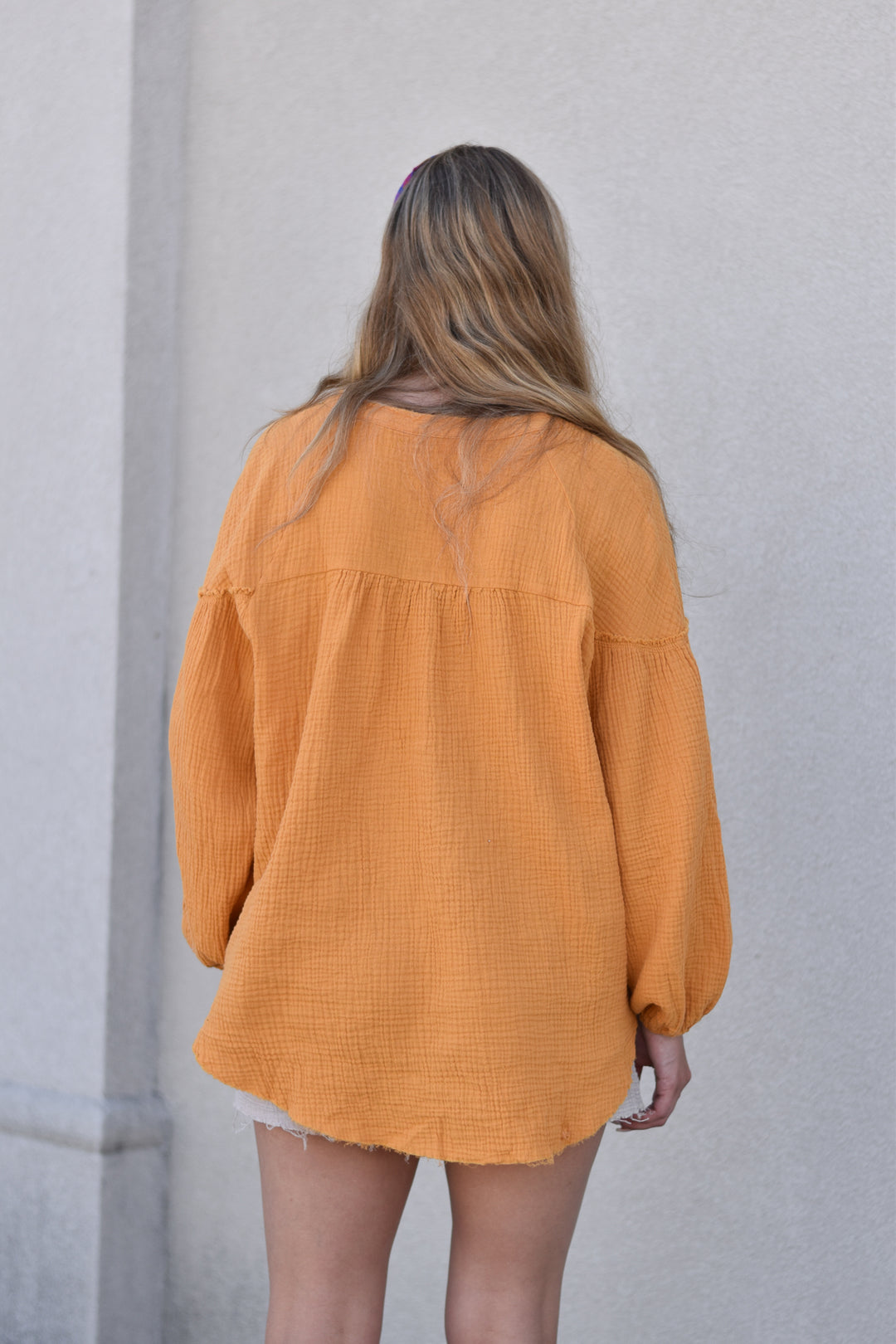 Sunny Days Crinkle Blouse