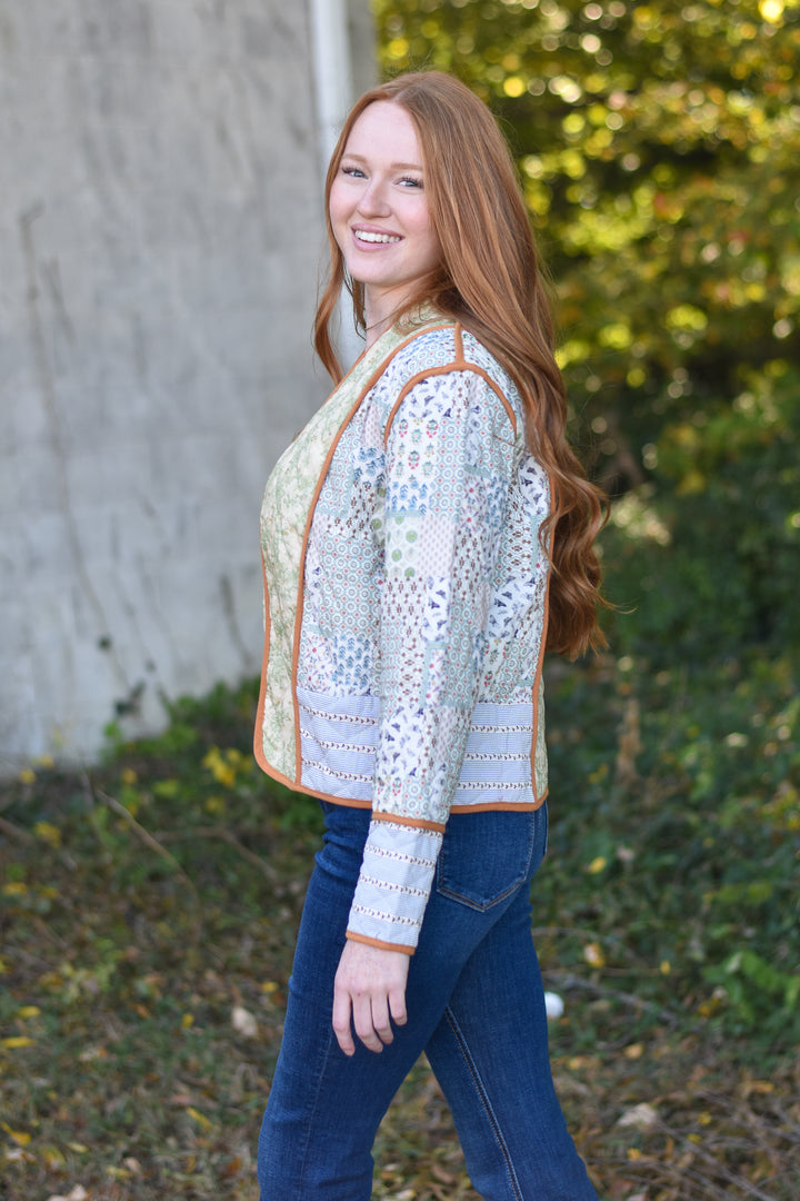 Bohemian Bloom Quilted Jacket