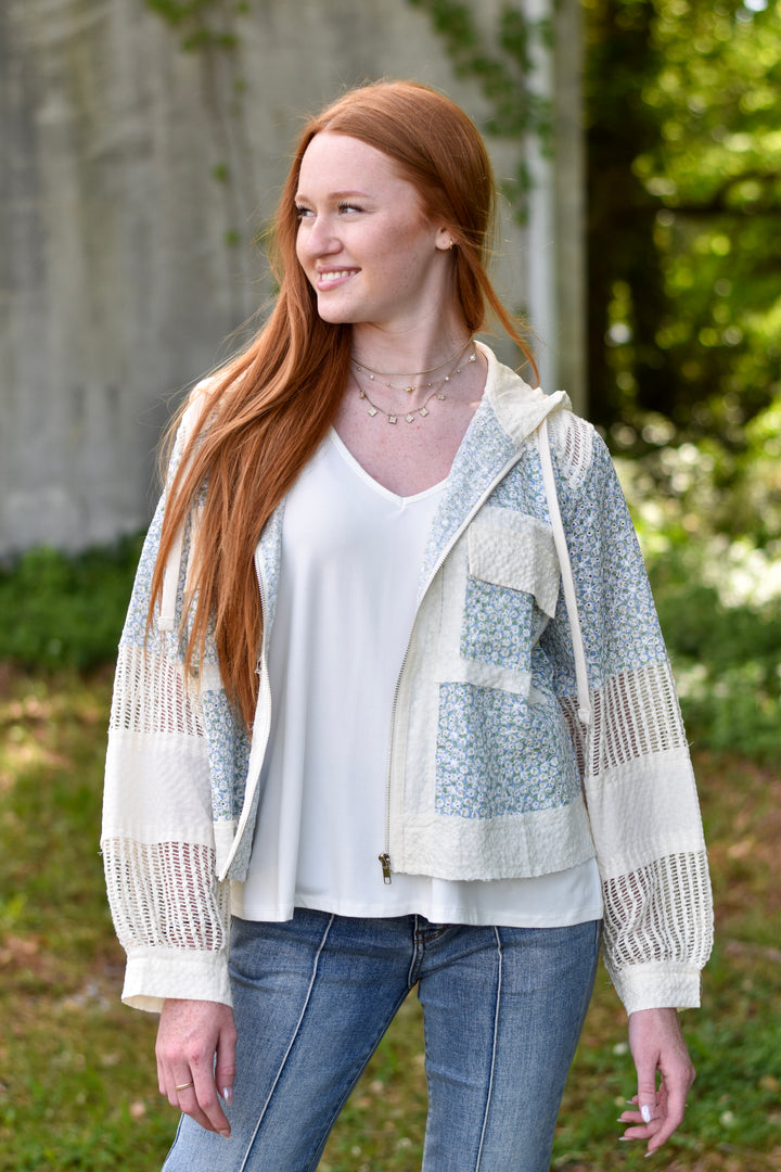 Pol Floral Zip Jacket