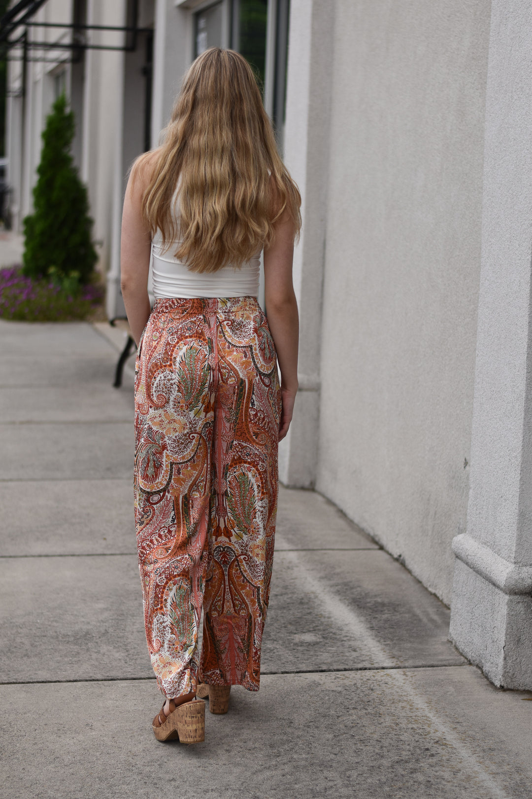 Paisley Wide Leg Pants