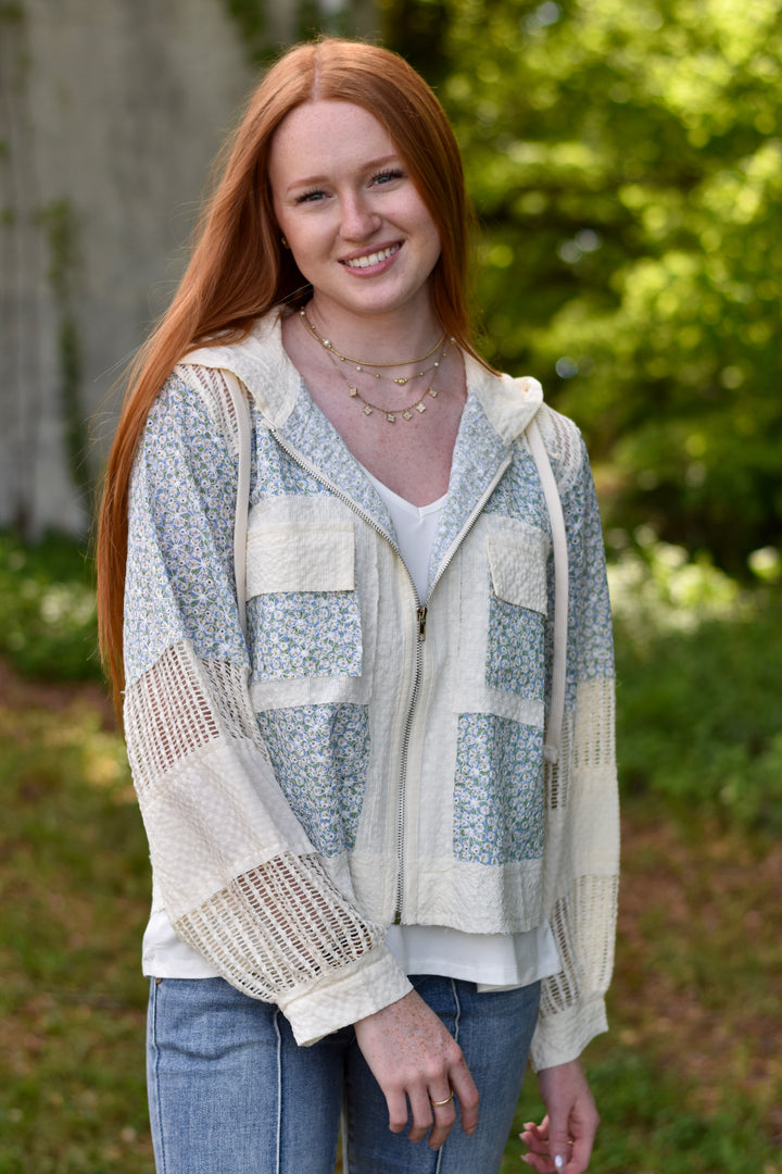 Pol Floral Zip Jacket