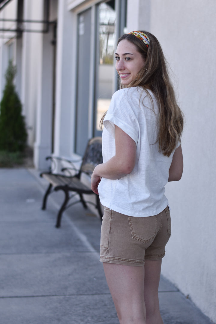 Risen Leia Patch Pockets Shorts