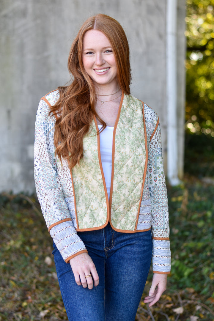Bohemian Bloom Quilted Jacket