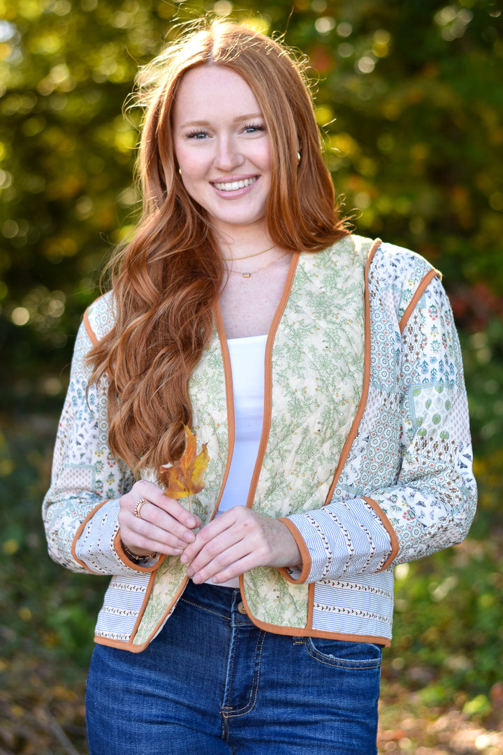 Bohemian Bloom Quilted Jacket