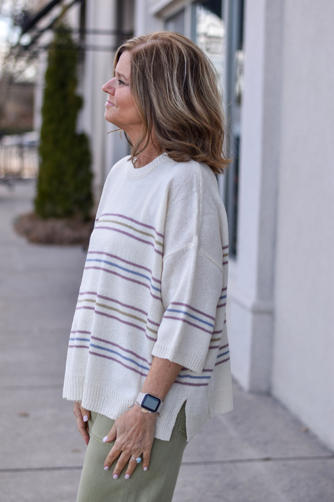 Easy Days Striped Sweater